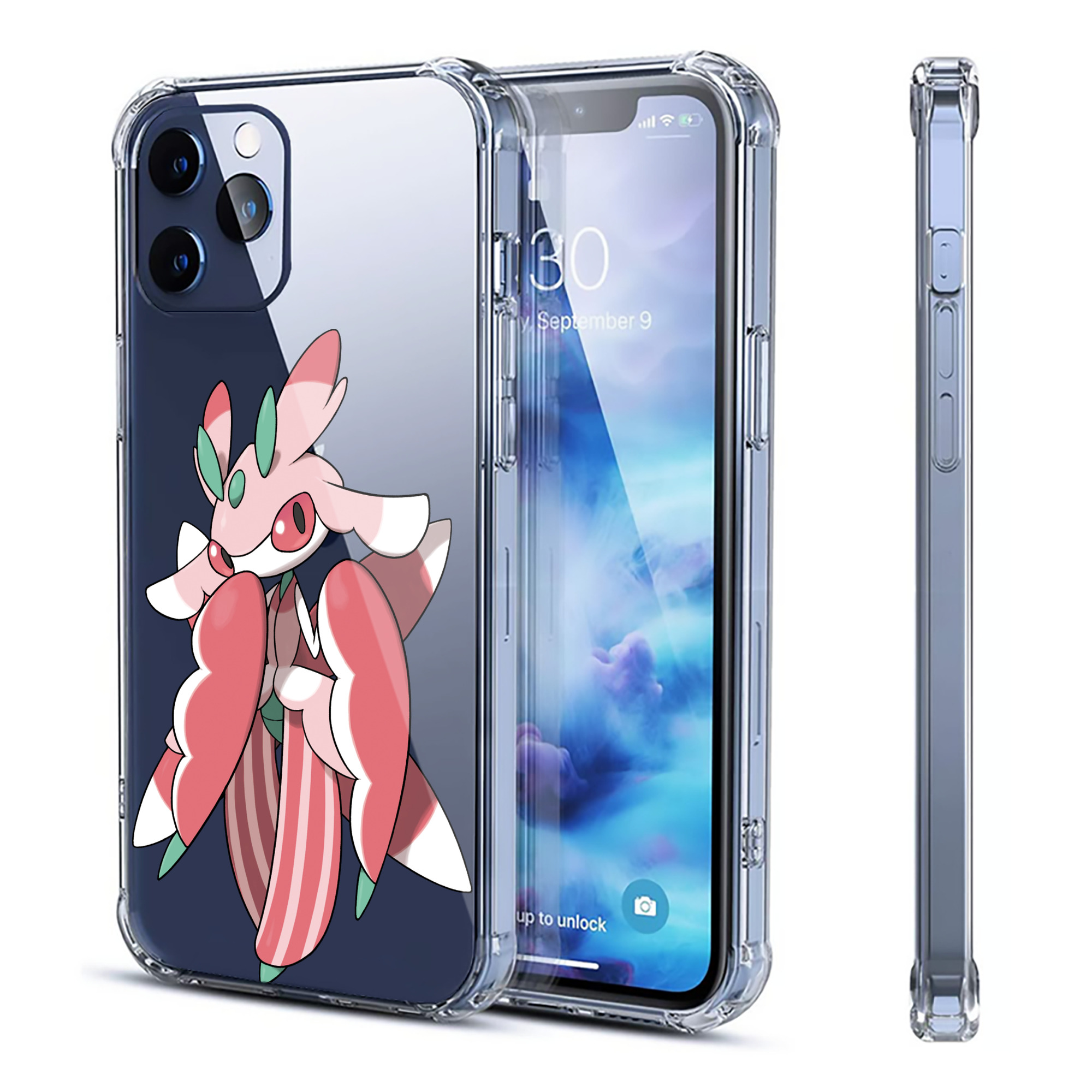 （画像用） ポケットモンスター Pokémon 【iPhone 12シリーズ対応】透明スマホケース（クリアソフトケース）